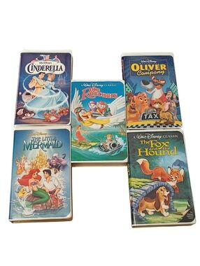 VINTAGE Disney VHS Collection - (Set of 5) 5lbs.